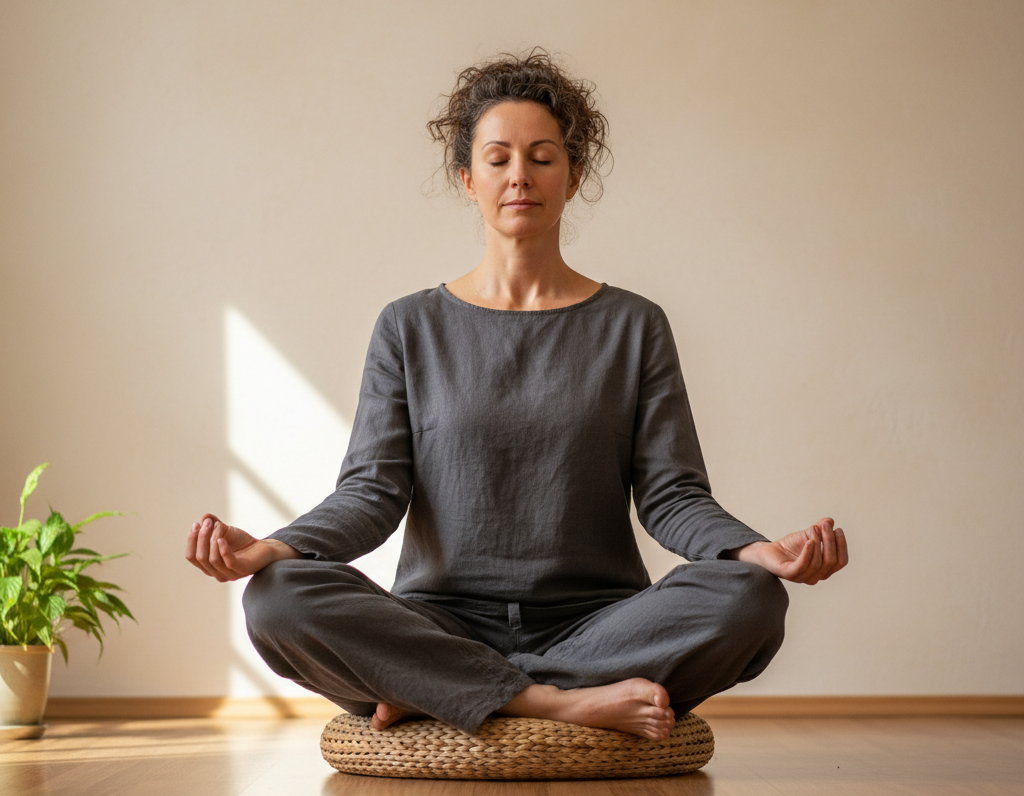 Практика йоги в студии Manasurge